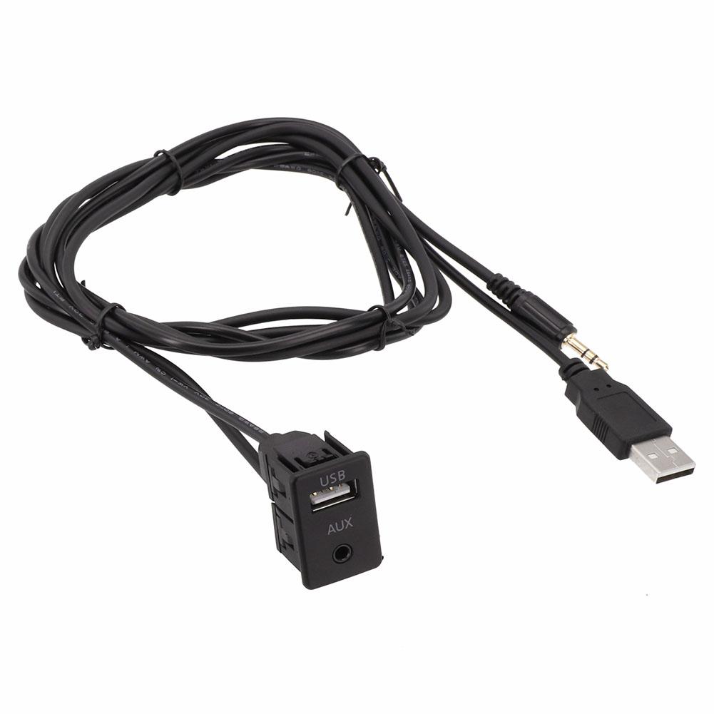 12V Voltage Compatibility Car AUX USB Adapter Dash Mount USB Socket