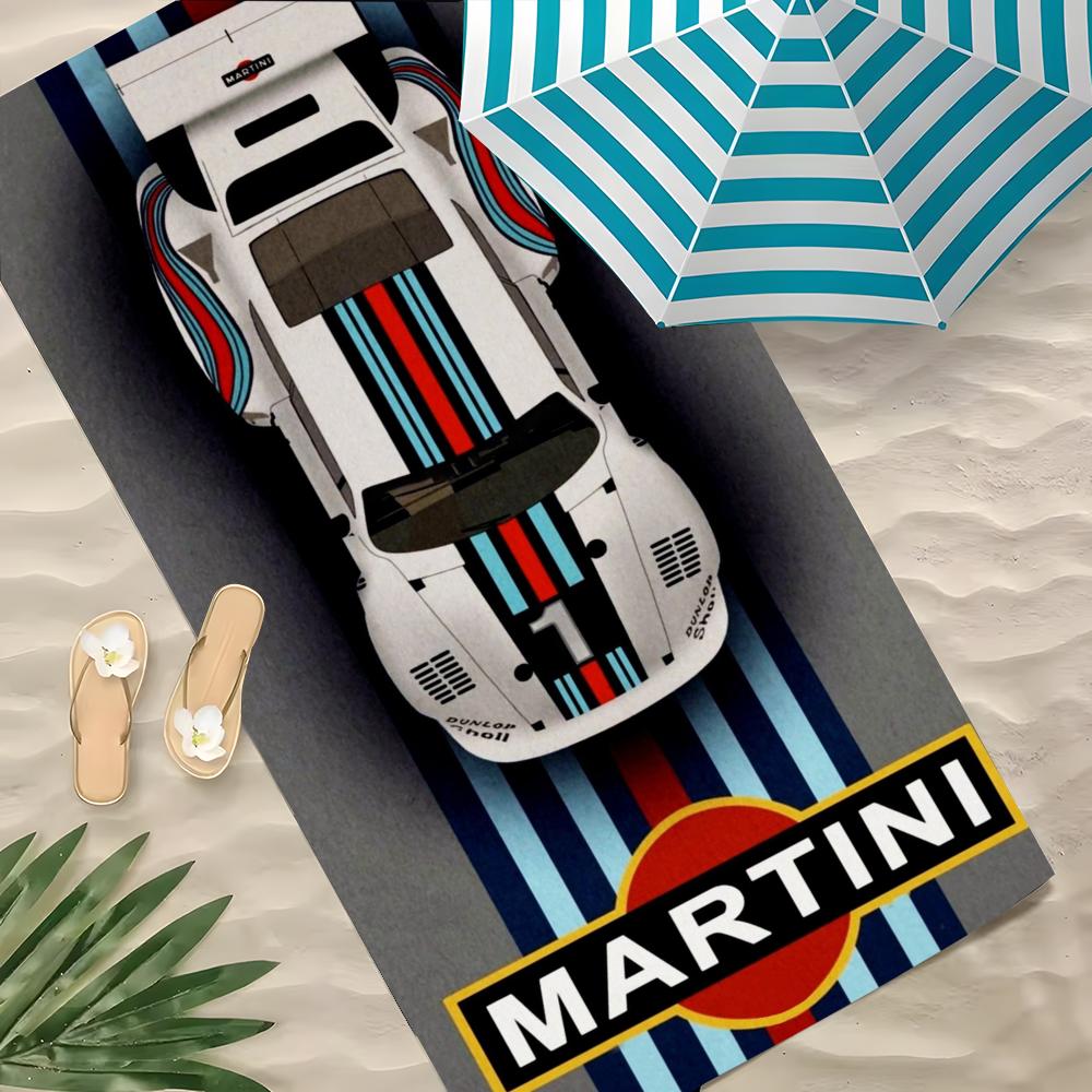 M-Martini Racing Handdoek Polyester Strandlaken Sneldrogend Zandvrij Badhanddoek Voor Zomer Zwembad Reizen Vakantie 100X50CM