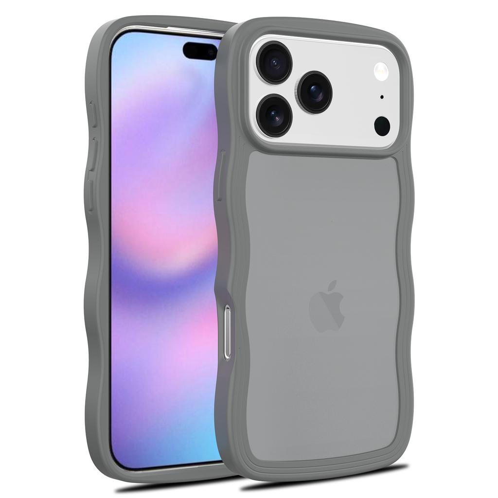 For IPhone 17 Series Phone Case Frosted Wave Pattern for Apple 17 Promax 2-in-1 Anti Drop Protective Case