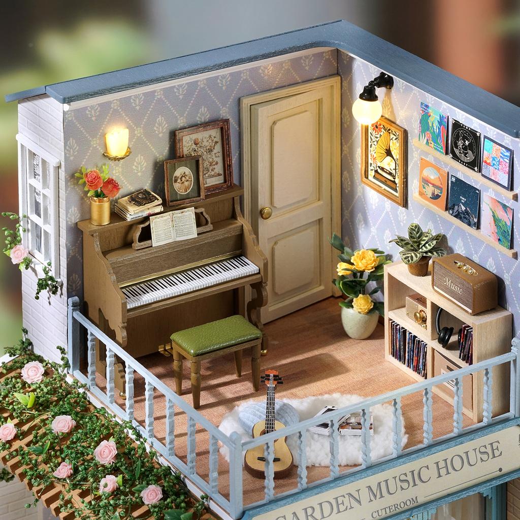 Diy Big Wooden Dollhouse  Furniture Light Kit Doll House Casa Miniature Accessories Wooden Toys Christmas Birthday Gifts New
