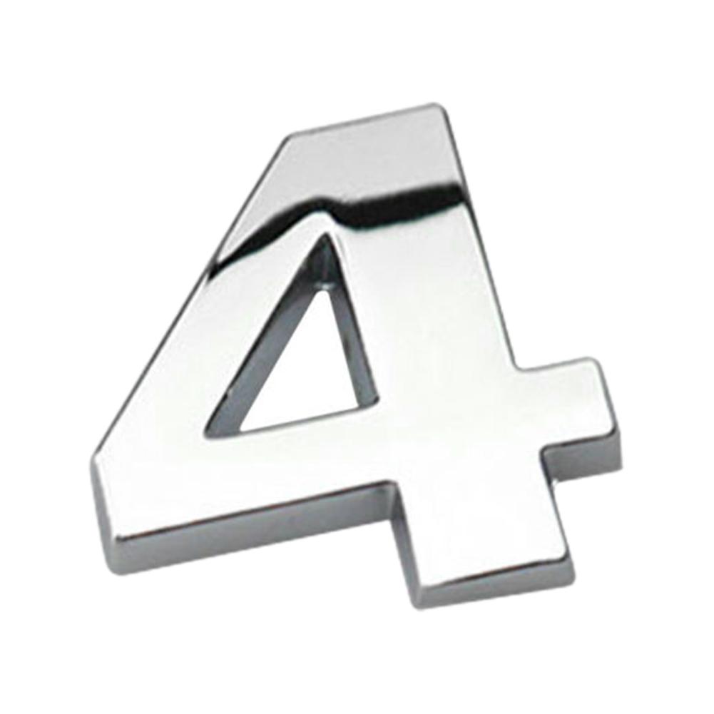 Cars Auto Parts Badge Car Emblem Decals Auto Ornamentsation Sticker Number Self-adhesive Letter