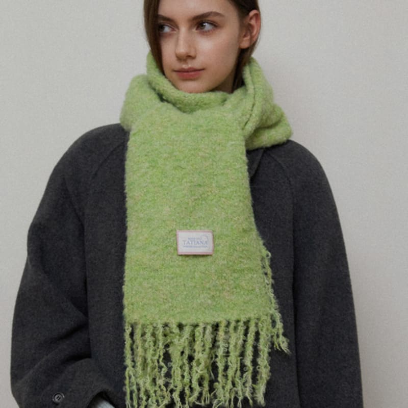 TATIANA Snuggle Boucle Fringe Muffler MF8100 3 Colors
