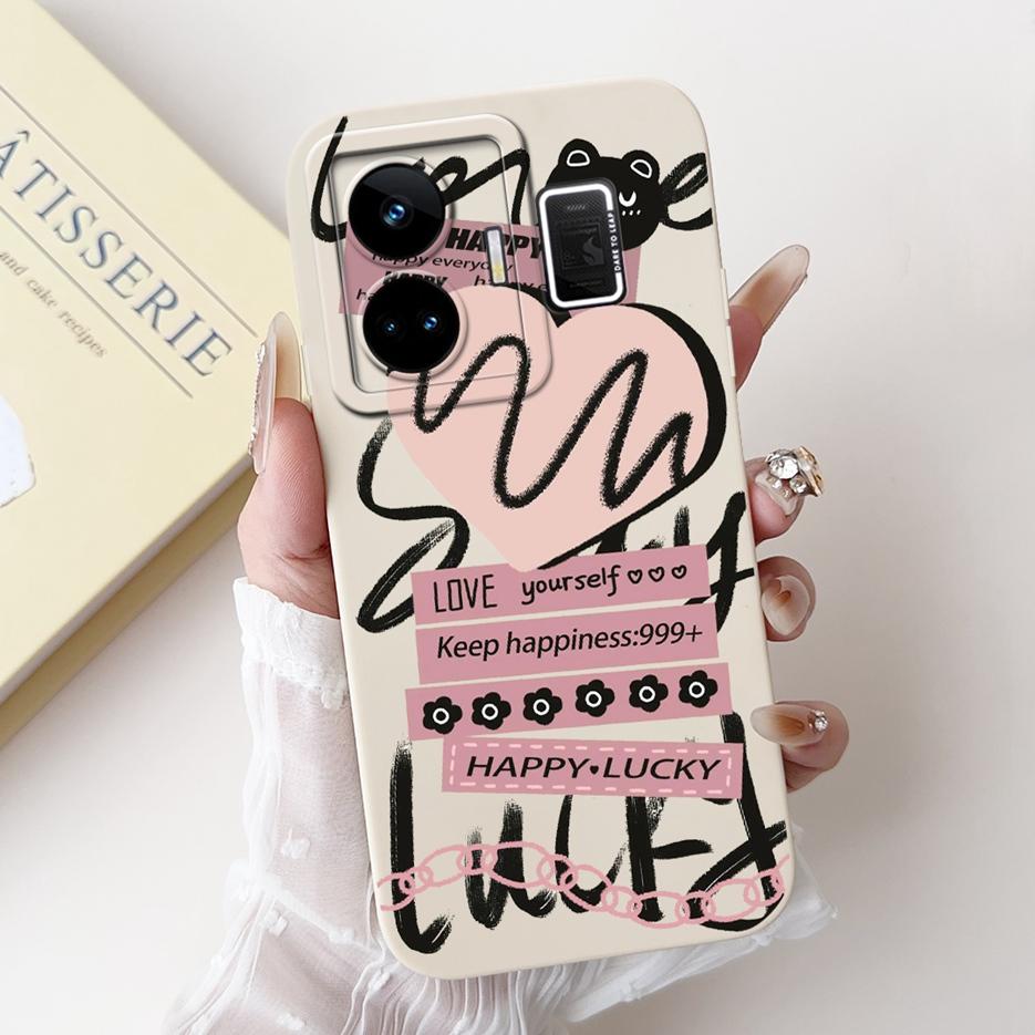 For Realme GT3 Case RMX3709 Cute Funny Cartoon Cover Soft Silicone Case For Realme GT Neo 5 Neo5 240W RealmeGT3 Back Cover Coque