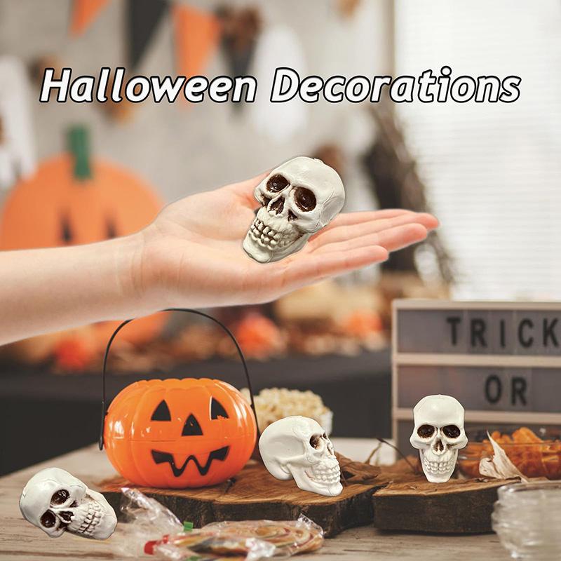 Two-Piece Halloween Party Decorations Set Witch Candy Buckets with Skull Ornament Perfect Halloween Props for Parties & Events