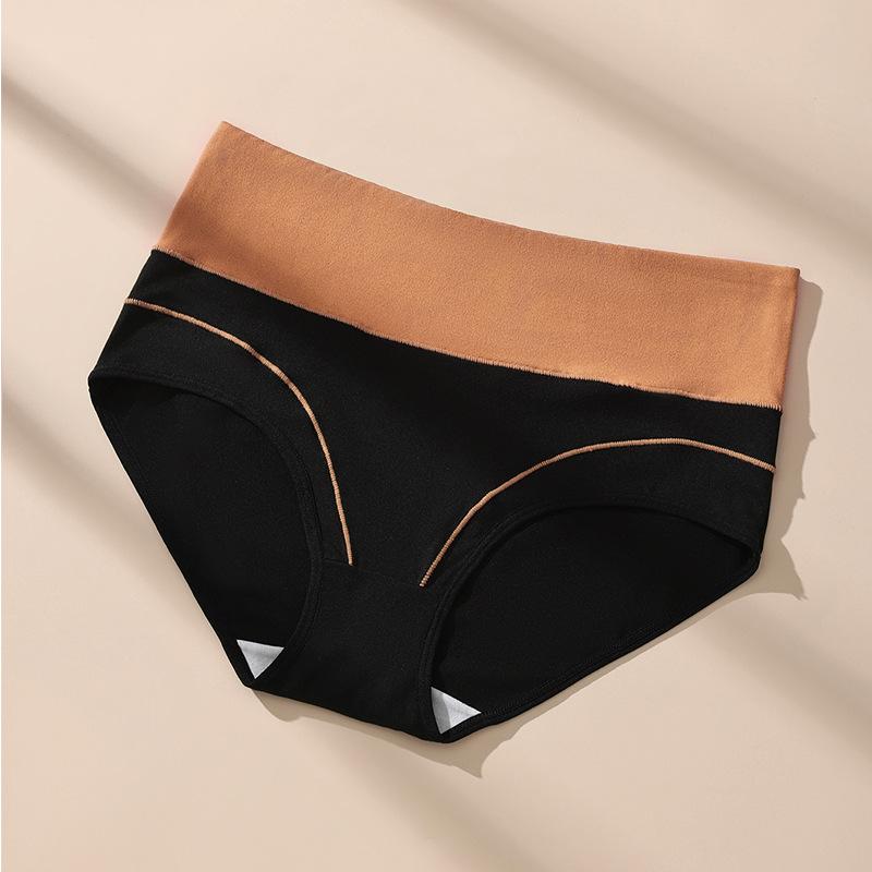 

Женское нижнее белье большого размера контрастного цвета, трусы, с высокой посадкой, большого размера, свободные трусы для женщин 3XL кофейный