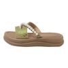 Cool slippers summer wear 22 new thick-soled beach sandals pearl with skirt