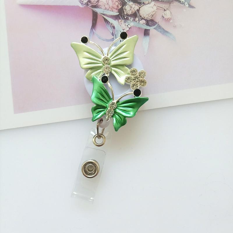 Crocodile Clip Name Tag Fashionable Butterfly Badge Clip Cartoon Badge Clip Colorful Metal Badge Holder For Event Office
