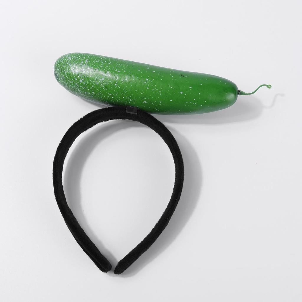 Creative 3D Vegetable Headbands: Carrot, Pepper, Eggplant, Green Vegetable Hair Accessories for Women
