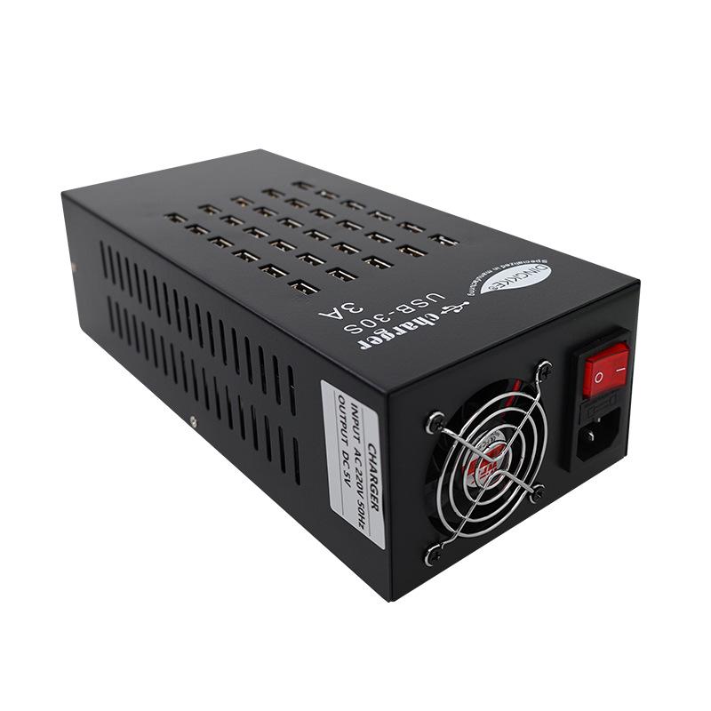30-Port 3A Multi-Port USB Charger 5V Fast Charging for Mobile Phones