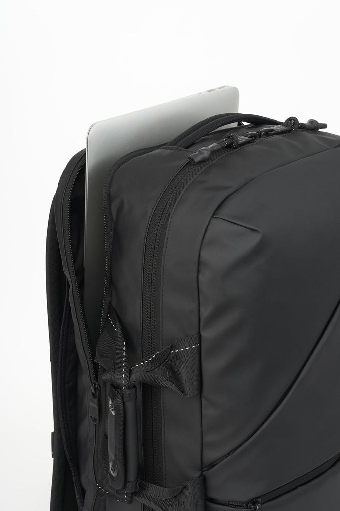 Samsonite Red Z-ZIP 2-Way Backpack, Business Bag, Official Japanese Product, Fits 15-inch Laptop, Men's and Women's, PVC Coated, Full Black, One Size