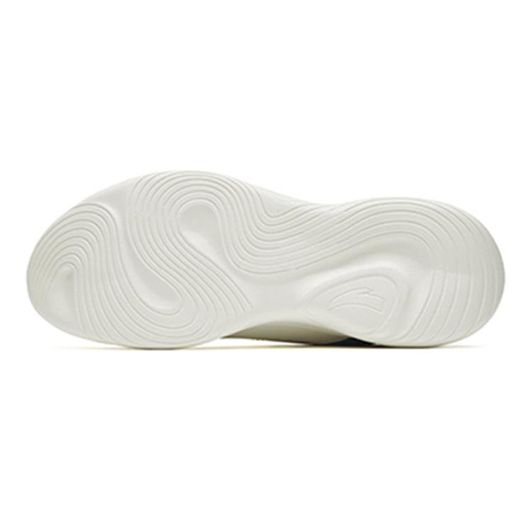 New Anta Cushioned Wear Resistant Support Low Top Casual Running Shoes Men's White Gray 912245527-3