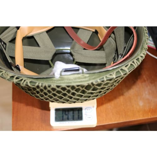 Heavy-duty US Military M-1 Steel Military Helmet, WWII Early Model, for Survival and Airsoft, Includes Band and Helmet Net, 3-Piece Set