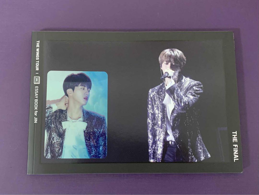 

[USED] WINGS TOUR FINAL Official Essay Book Seokjin JIN