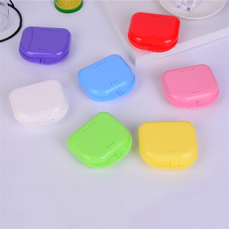 1Pc Dental Orthodontic Retainer Denture Storage Box Case Mouthguard Container