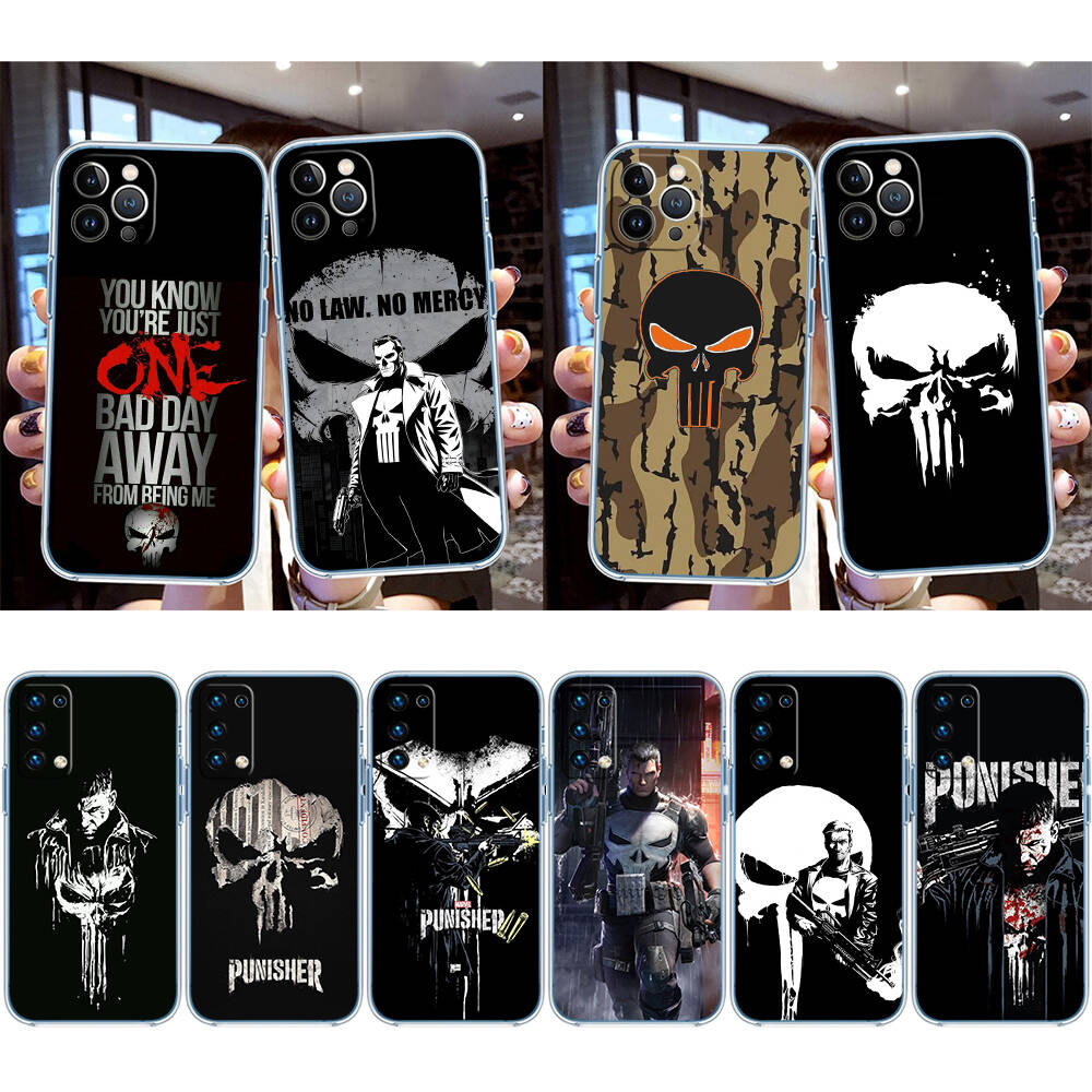 The Punisher Case for Motorola E7 E22 E20 E13 E15 E22S E30 E40 G10 G20 G04 G22 G23 G05 G75 G35 G55 G6 G7 G8 G9 Plus Power Play