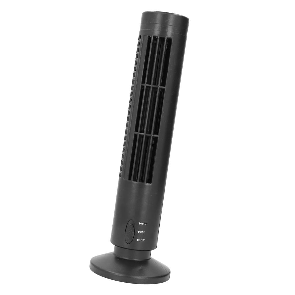 Tower Fan USB Bladeless 2 Speeds Quiet Energy Saving Portable Tower Cooling Fan for Home Use
