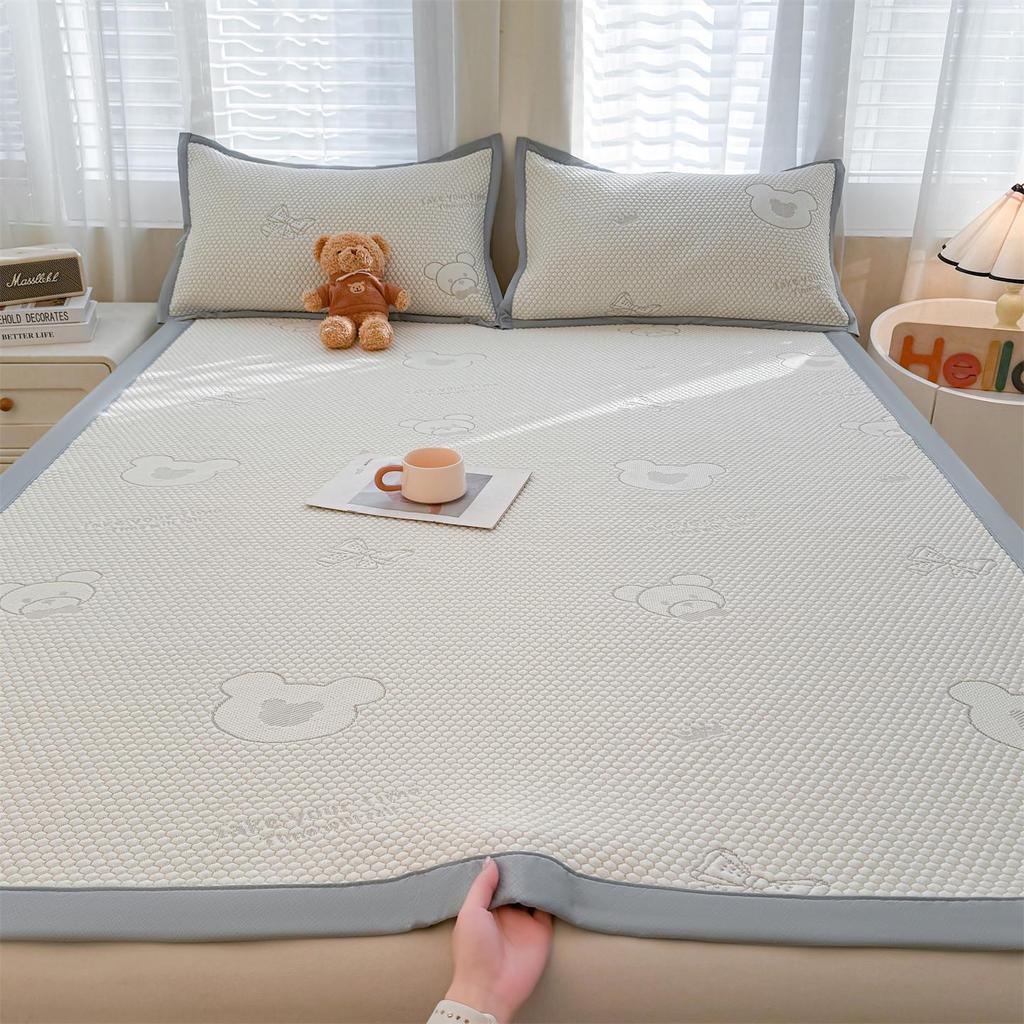 2026 A-Class Summer Cooling Ice Bean Three-Piece Bedding Set for Single Bed