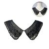 Fashionable Organza Embroidered Beaded False Collar Detachable Blouse Faux Half Shirt Collar Decorative Necklace Choker