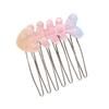 Girly Gradient Fish Bone Hair Comb & Clip – Cute Styling Accessory for Flyaways & Bangs