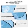 Vaguelly 2pcs Kids Car Sun Shade Cartoon Design Sun Shade Cut