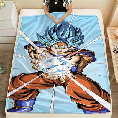 Dragon Ball Characters Print Flannel Blanket,High Quality Comfortable for All Seasons,Home Decor,Warmth and Comfort,Perfect for Christmas Gifts