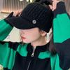 Autumn and Winter Warm Hollow Top Hat, Thickened and Can Tie A Ponytail To Prevent Cold, Ear Protection Knitted Hat, Fashionable Duckbill Hat