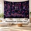 Custom Name Wall Hanging Tapestry,Tokyo Ghoul Decorative Backdrop Tapestry For Dorm Home