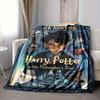 1pc Harry Potter Flannel Throw Blanket - HD Printed Lightweight Soft Warm All-Season Blanket for Sofa, Bed, Travel, Camping 023