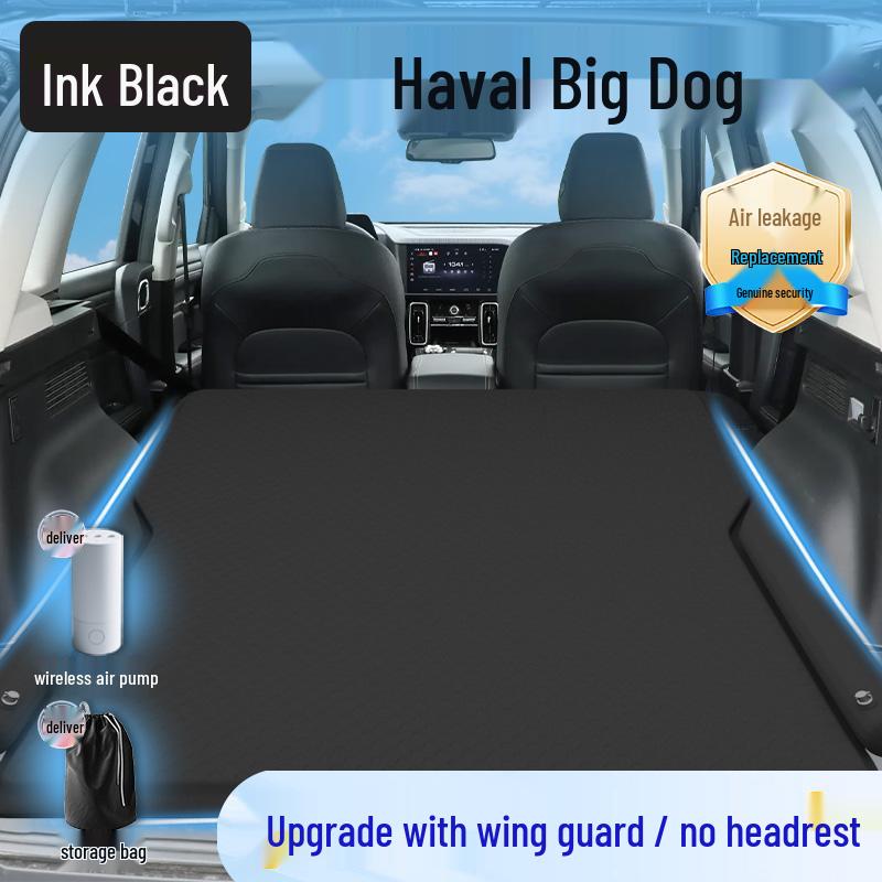 Haval Big Dog Car Bed Mattress - Inflatable Rear Seat Sleeping Pad & Trunk Bed.