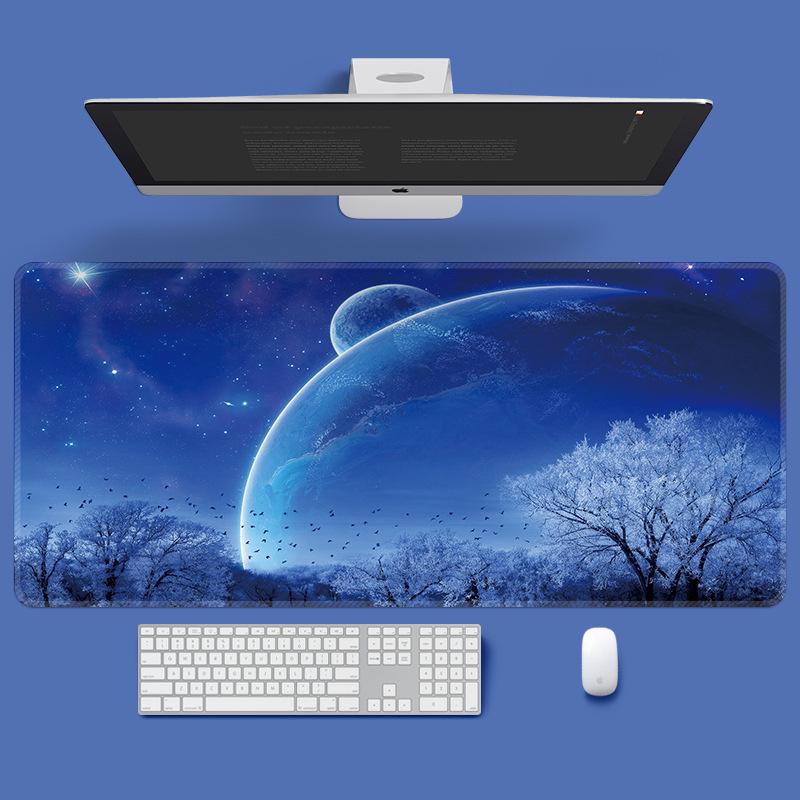 Extra Large Starry Sky Gaming Mouse Pad – Non-Slip, Thick for Dormitory or Office