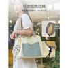 Large Capacity Breathable Canvas Portable Shoulder Pet Carrier Bag For Small Cats And Dogs Outdoor Use