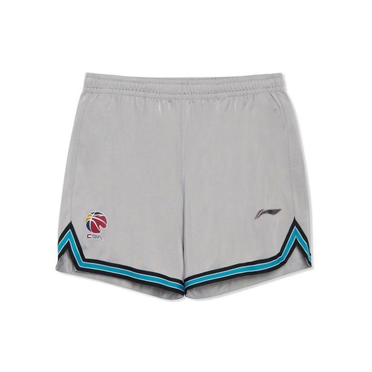 Li Ning CBA Shorts Men s Silver Gray AAPS143-3 L