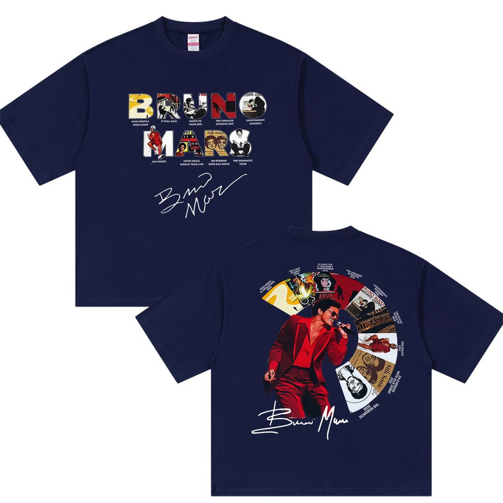 Bruno Mars The RoUnisextic Tour 2026 Fans Graphic T Shirts Unisexs Hip Hop Limited Fashion Cotton Short Sleeve Tshirt Y2k Streetwear