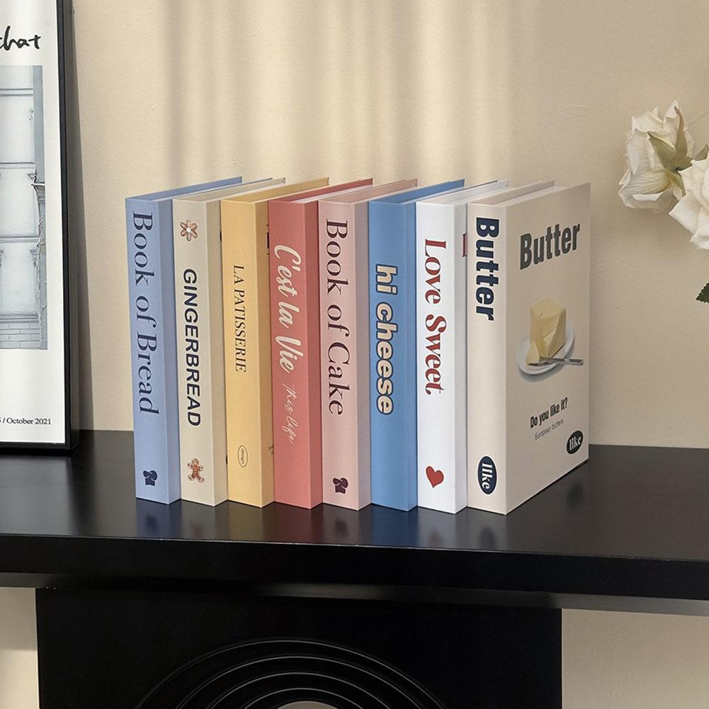 Elegant Paper Simulation Books Set of 5 for Stylish Interiors