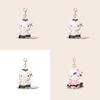 Hello Kitty Stuffed Toy Keychain With Flower And Lace Dress Decoration For Collectors