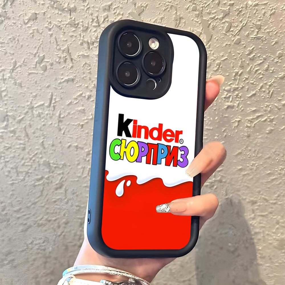 Trolly Egg K-KINDER JOY Surprise Phone Case For IPhone 17 Pro Max 16 15 14 Pro Max IPhone 13 Pro Max 11 Plus Silicone Cover