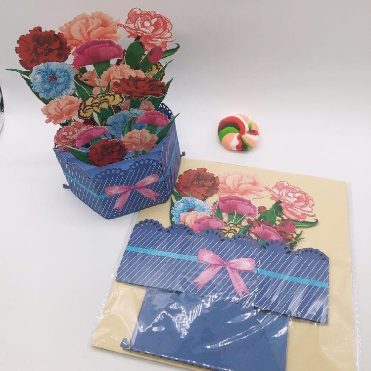 Delicate Handmade 3D Floral Popup Greeting Card Suitable For Various Celebration