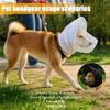 Cache-oreilles pour animal de compagnie Maille respirante Masque protecteur pour chien Bouclier d'oreille Voile de protection Coiffure pour chien Polyester Chien Anti-morsure Randonnée