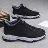 Men's Winter Sneakers with Fleece Lining & Heat Thick Non-Slip Sole, Warm Ankle-High Sports Shoes Suitable for Cold Weather