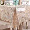 Față de masă din catifea 3D cu margine gol din dantelă, rezistentă la apă, rezistentă la ulei, covoraș de masă, rezistent la praf