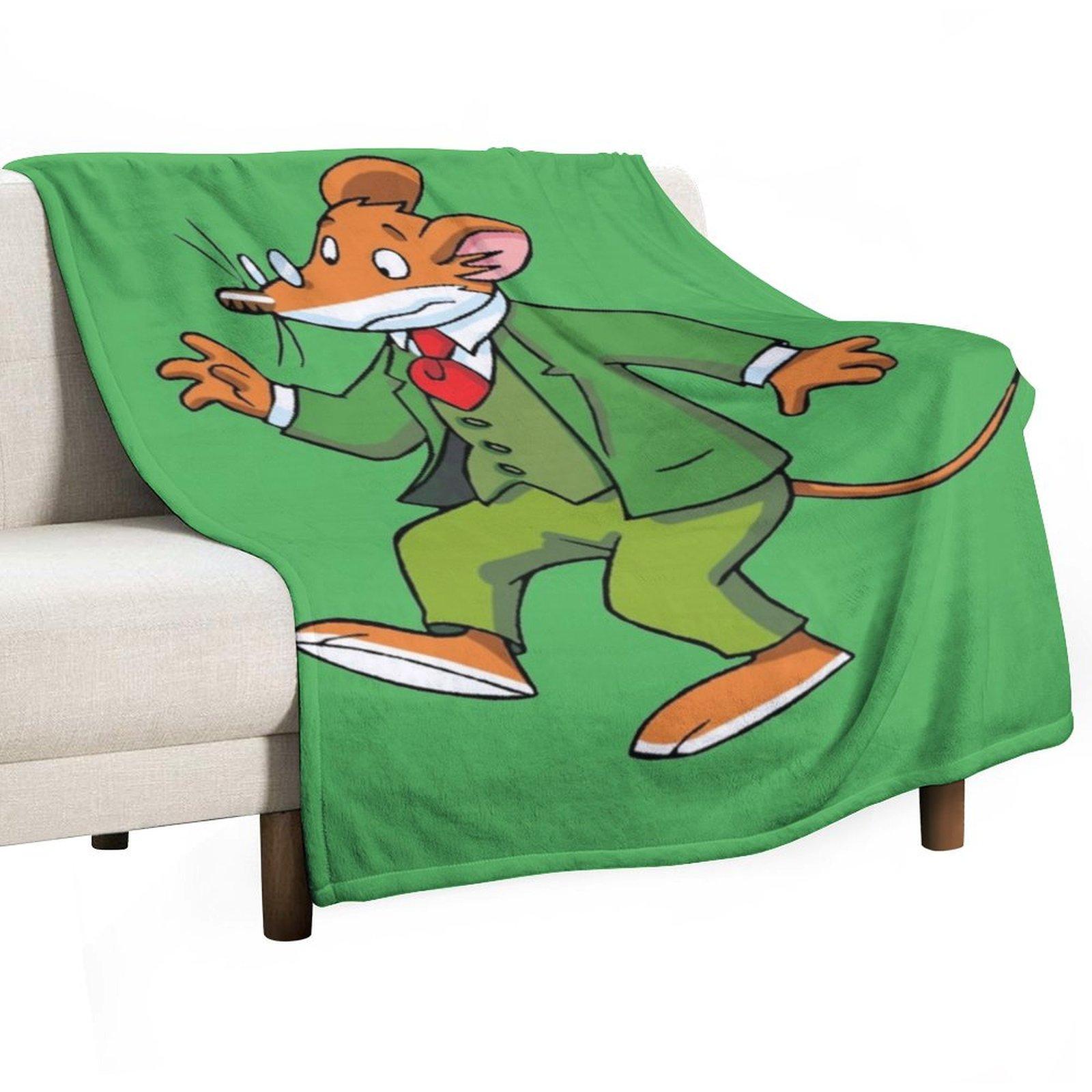 Пледы Geronimo Stilton, пледы и фланелевые пледы в стиле ретро. 30x40in