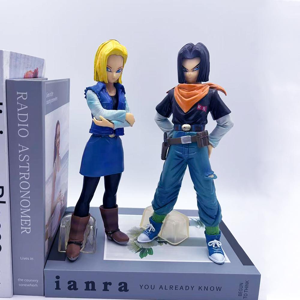 Hot Dragon Ball Z Android 17 18 Figure Android 18 Pvc Action Figures Collection Model Toys For Children Christmas Gifts