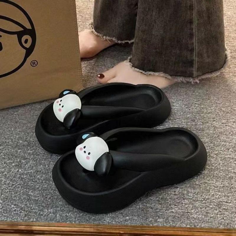 

Летние шлепанцы на высокой платформе, женские уличные тапочки, модные сандалии, пляжные нескользящие прохладные тапочки 40-41 [Suitable for 39-40 feet]