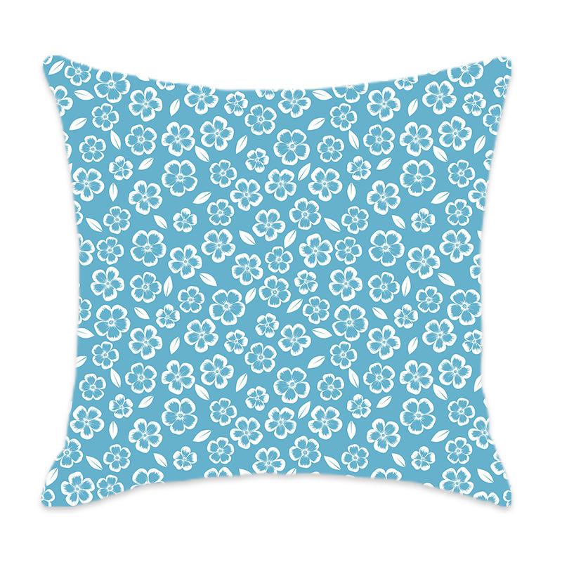 Home Pillow Floral Print Series Sofa Bedroom Leisure Pillow Floral Pattern