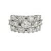 Exquisite Gypsy Star Row Diamond Zir*****Pen Ring, Women Stacked Wearing Personalized Fashion And Advanced Sense Open Index Finger Ring
