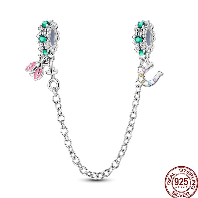 Copper Shiny Zircon Chain Series Beaded Beads Suitable For Pan Original Bracelet Diy Jewelry Gift