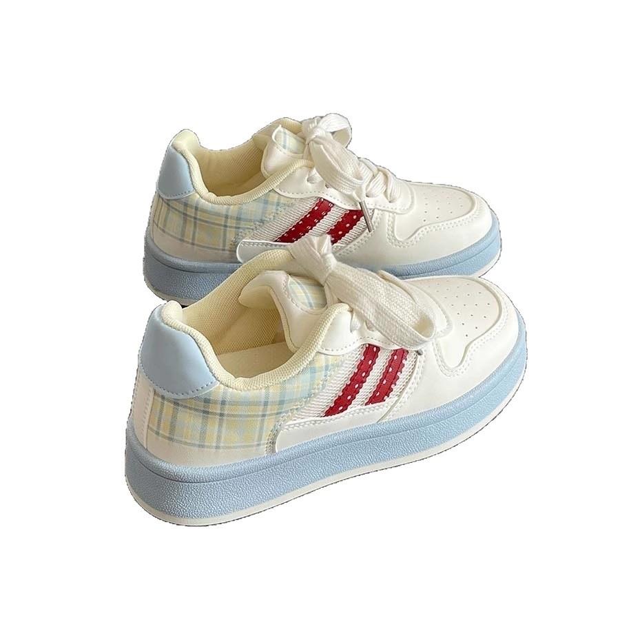 Niche board shoes spring and autumn new thick-soled mesh breathable casual sports bread shoes
