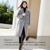 VICTORIA&VERA Women's Double-Breasted Wool Blend Coat