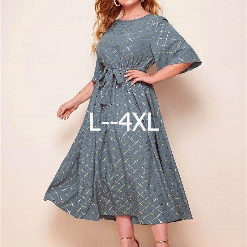 3XL6XL Big Women Dinner Dress Plus Size Elegant Party Skirt