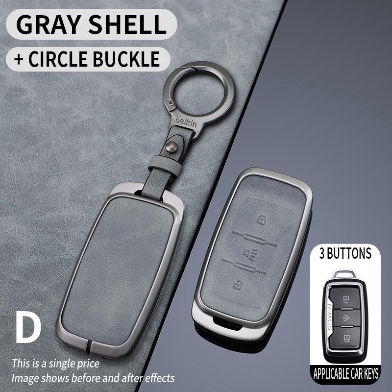 Chery Jetour X70S X90 Kaiyi X3 X5 Key Case: Full Package Metal Protective Remote Shell
